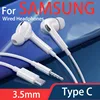 HiFi Type C With DAC Mic Headphones For Samsung Galaxy S24 S23 S21 S22 Note Ultra Wired Earphones 3.5mm Jack Earbud Headset 1