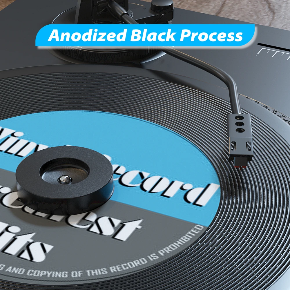 45 RPM Turntable Adapter Aluminum 7 inch EP Record Turntable Phonograph Vinyl Record Center Adapter