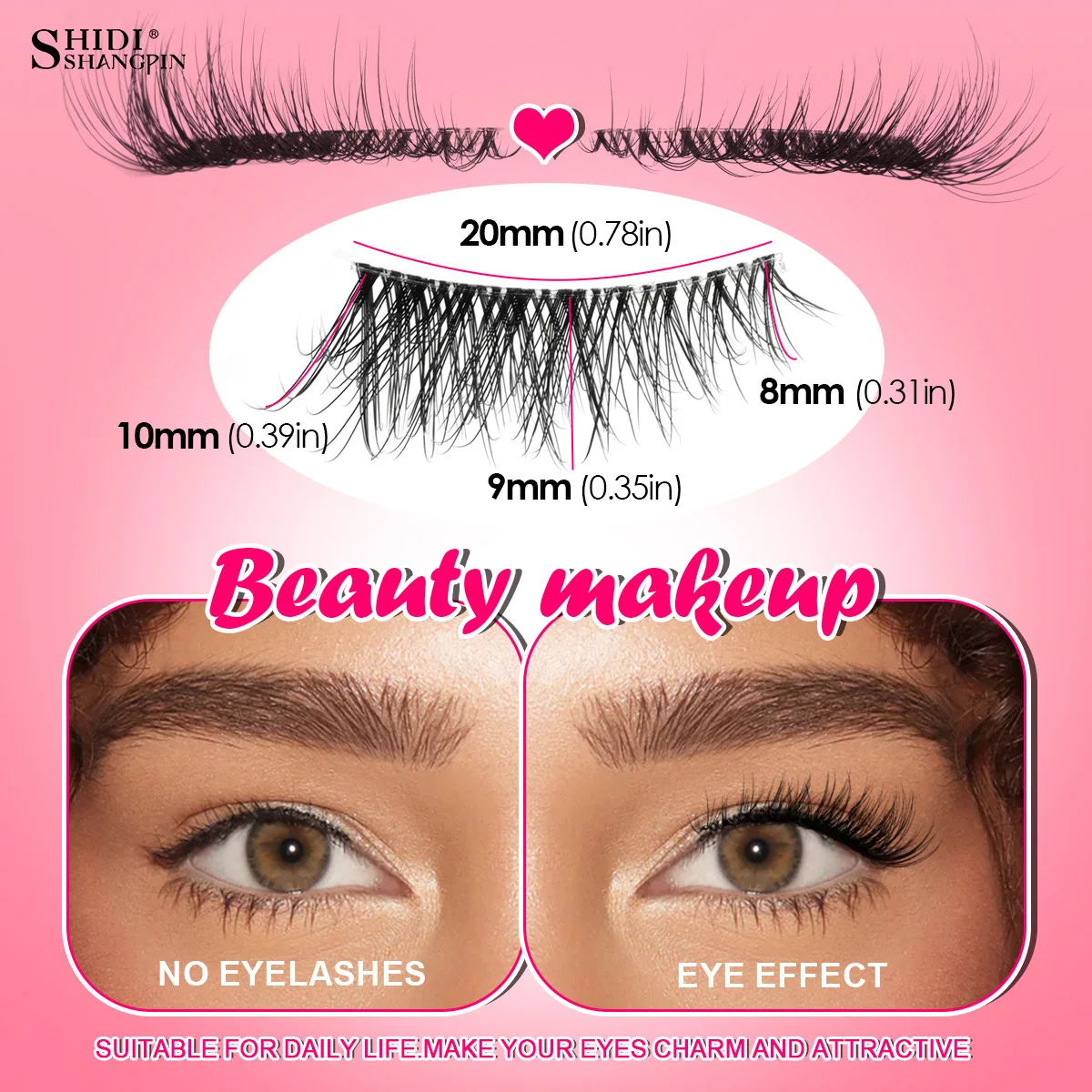 False Eyelashes Half Eyelashes 5 10 Pairs 3D Mink Lashes Natural Eyelash Extension Cat Eye Eyelashes Makeup faux Cils Fox Lash