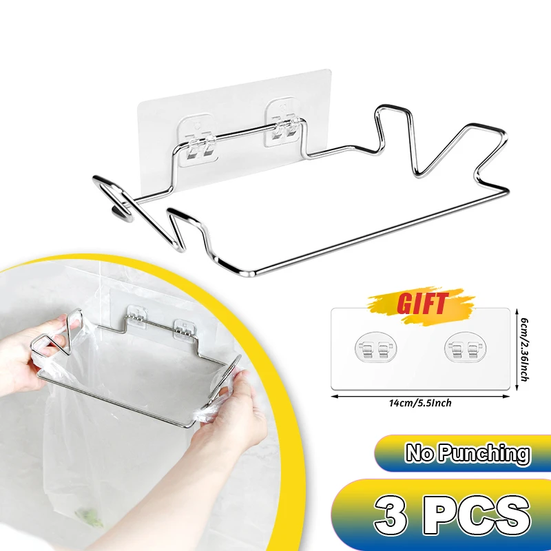 Kitchen Organizer Rack Kitchen Trash Rack Cabinet Door Trash Bag Organizer