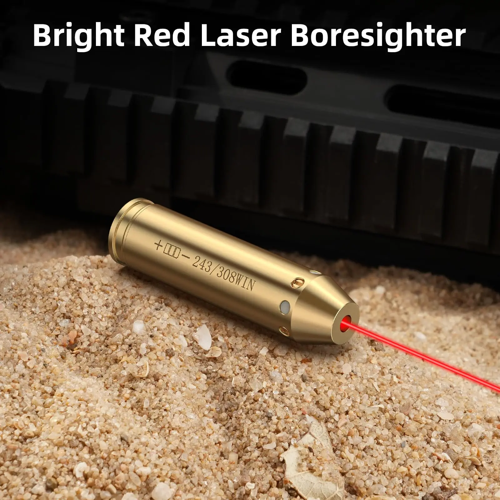 EZshoot 243 308 win Red Laser Boresighter Fit Rifle Integral Mount with Extra Batteries Hunting High Accuracy