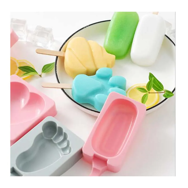 Fatti A Mano Gelato Della Muffa Della Muffa Del Silicone Del Fumetto Muffa Del Ghiaccio Fai Da Te Ice Cream Muffa Lecca Lecca Di Ghiaccio Stampi Strum