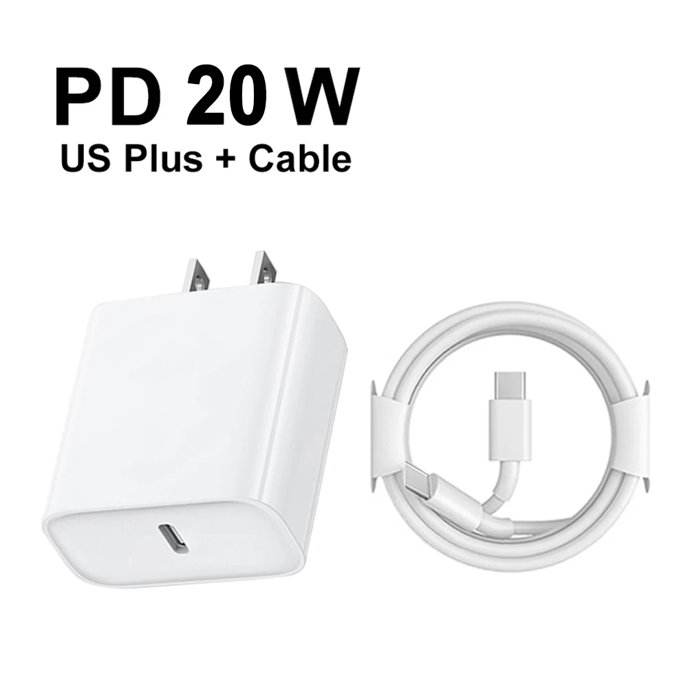 20W USB-C Fast Charging Power Adapter with Quick Charge Capability