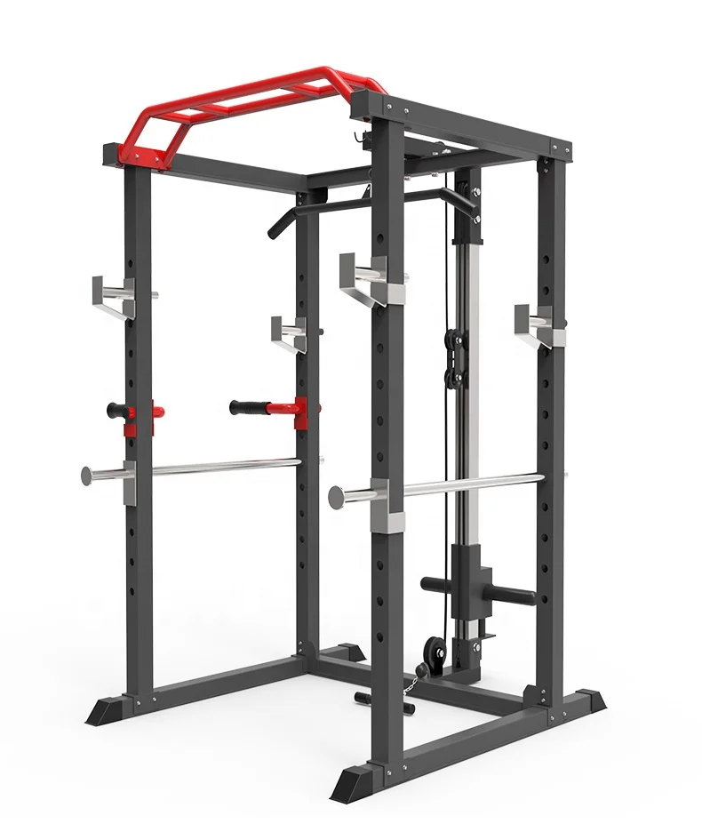 Fitness Body Building Sollevamento Pesi Attrezzatura Per Il Fitness Regolabile Multifunzionale Power Squat Rack Smith Machine