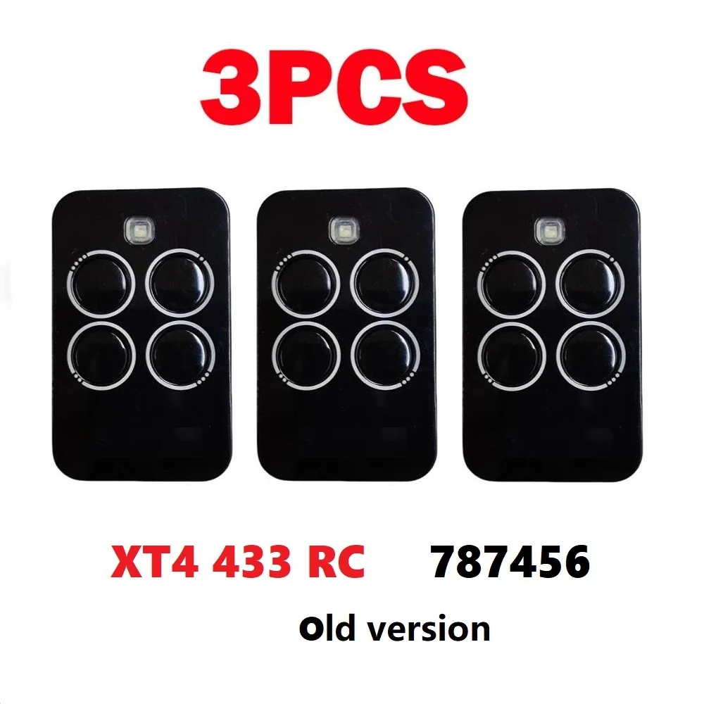 Garage Door Remote Control Garage Remote Controller Garage Door Opener Remote Control Wireless Remote Controller 3PCS XT4 433 RC Electric Gate Remote Control 433.92MHz 4 Channels Handheld Transmitter