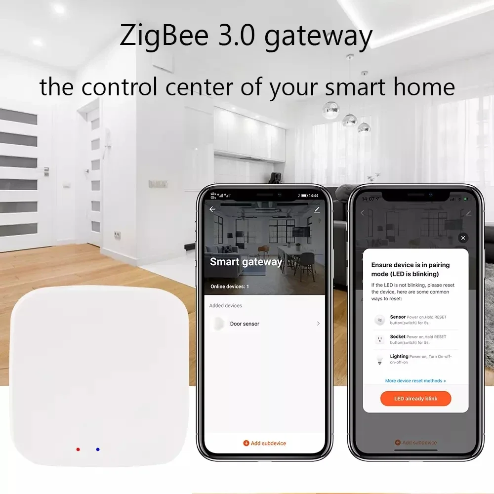 Tuya Zigbee 3.0 Gateway Hub Smart Home Wireless Bridge Smart Life APP Remote Control Automation Device Works with Alexa Google zigbee gateway smart gateway