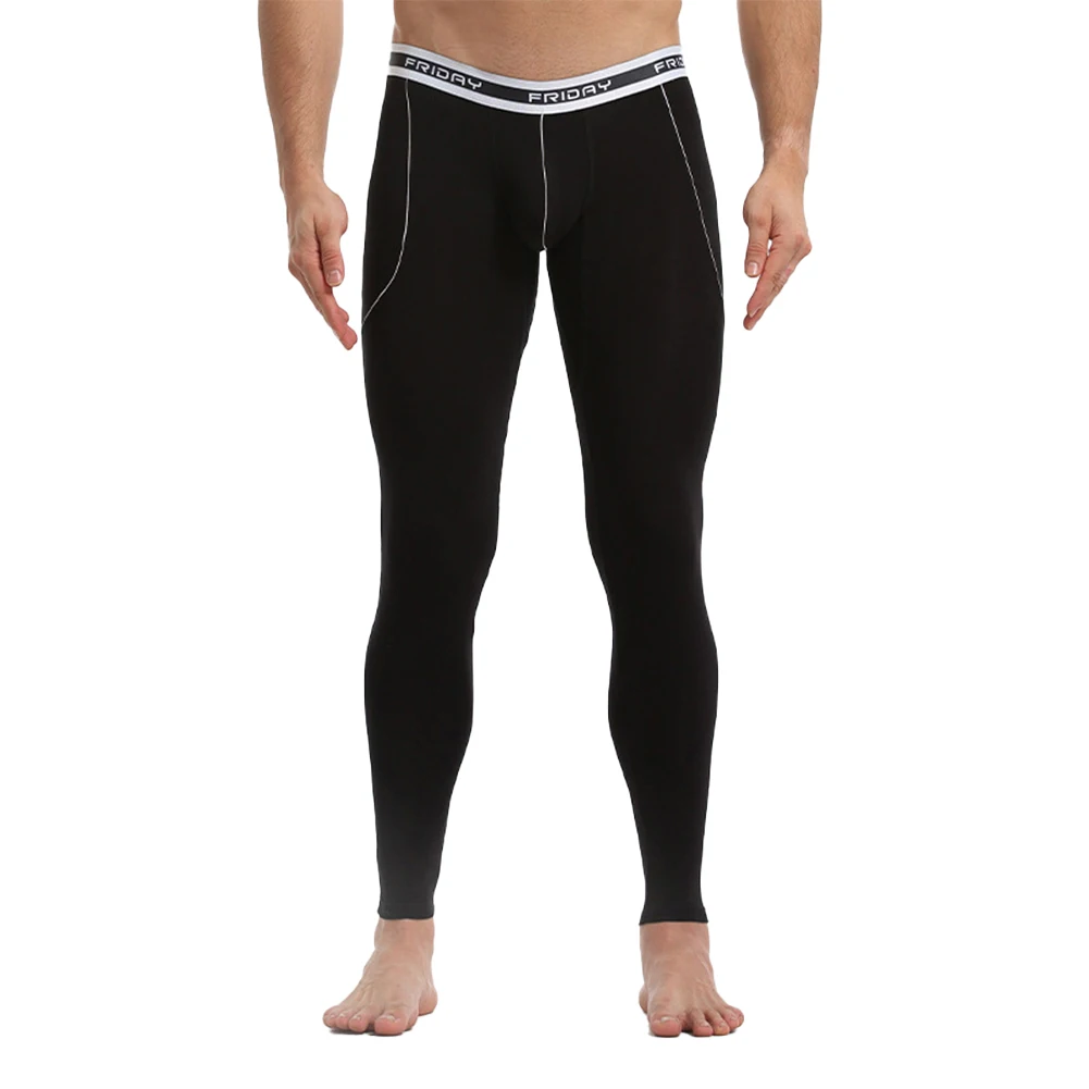 

Men's Long Johns Thermal Pants Tight High Stretch Underwear Fleece Leggings Winter Sleepwear Invisible Thermo Warmer Sweatpants