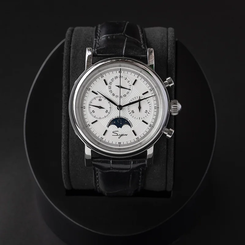 ตัวเลือกสินค้า นาฬิกาผู้ชาย Vintage ฟังก์ชั่น Chronograph พร้อม Moonphase 2023