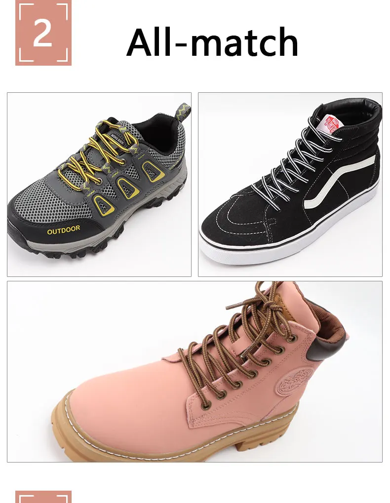 Striped round shoelaces image 4