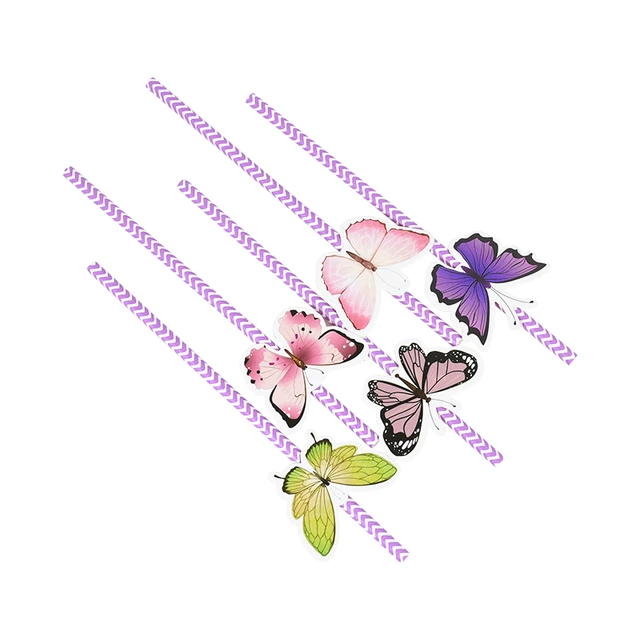 8pcs Butterfly Drinking Straws Reusable Butterfly Straws for Girl Butterfly  Birthday Party Supplies Baby Shower Drinking Straw - AliExpress