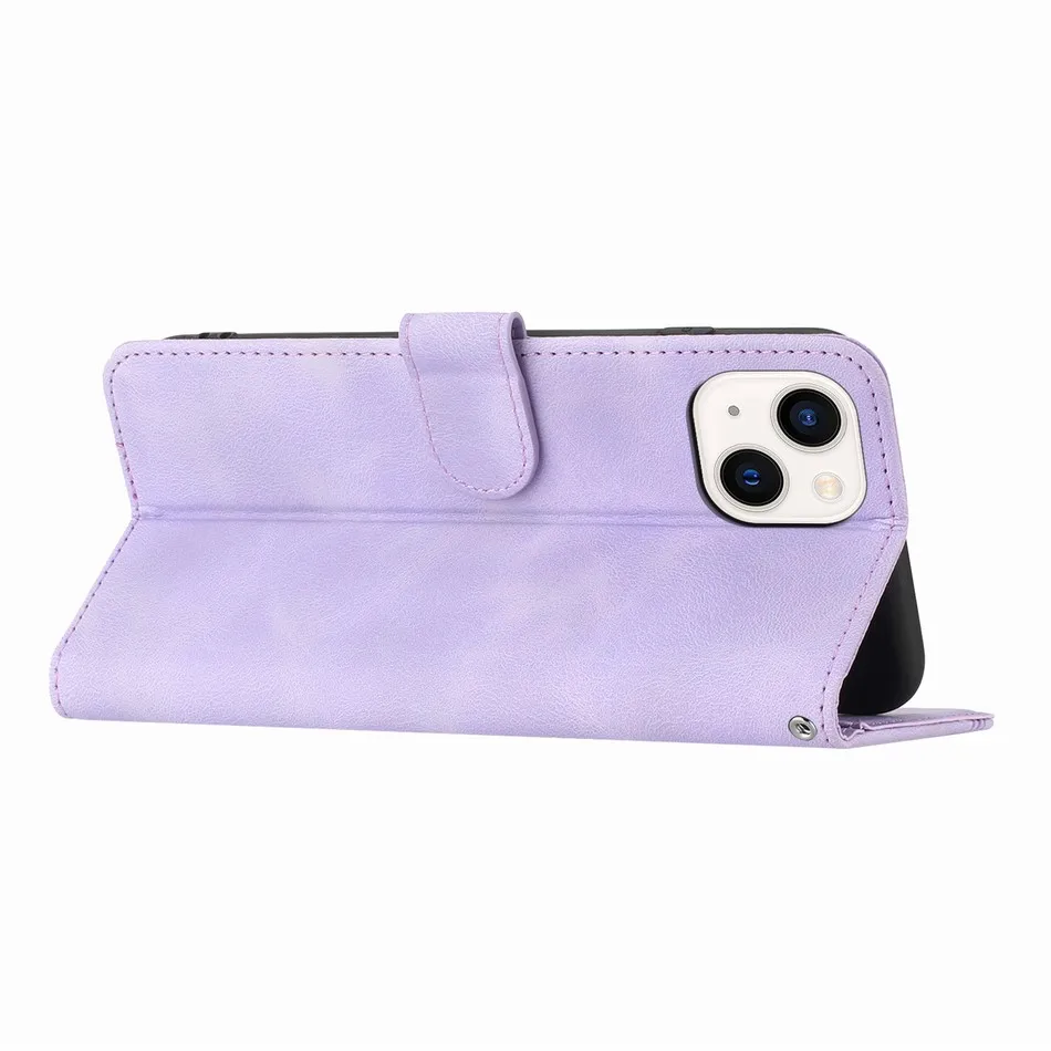 Charming Smile Wallet Flip Phone Case with Card Slots and Protective Cover