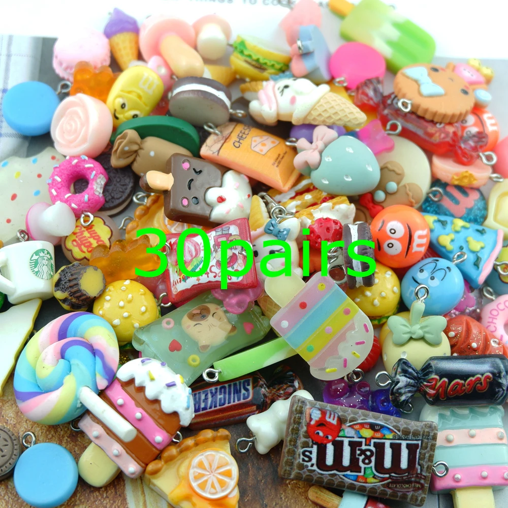 Wholesale Mix by Random Resin Charms for Jewelry Making Diy Earring  Bracelet Pendant Accessories Findings Phone