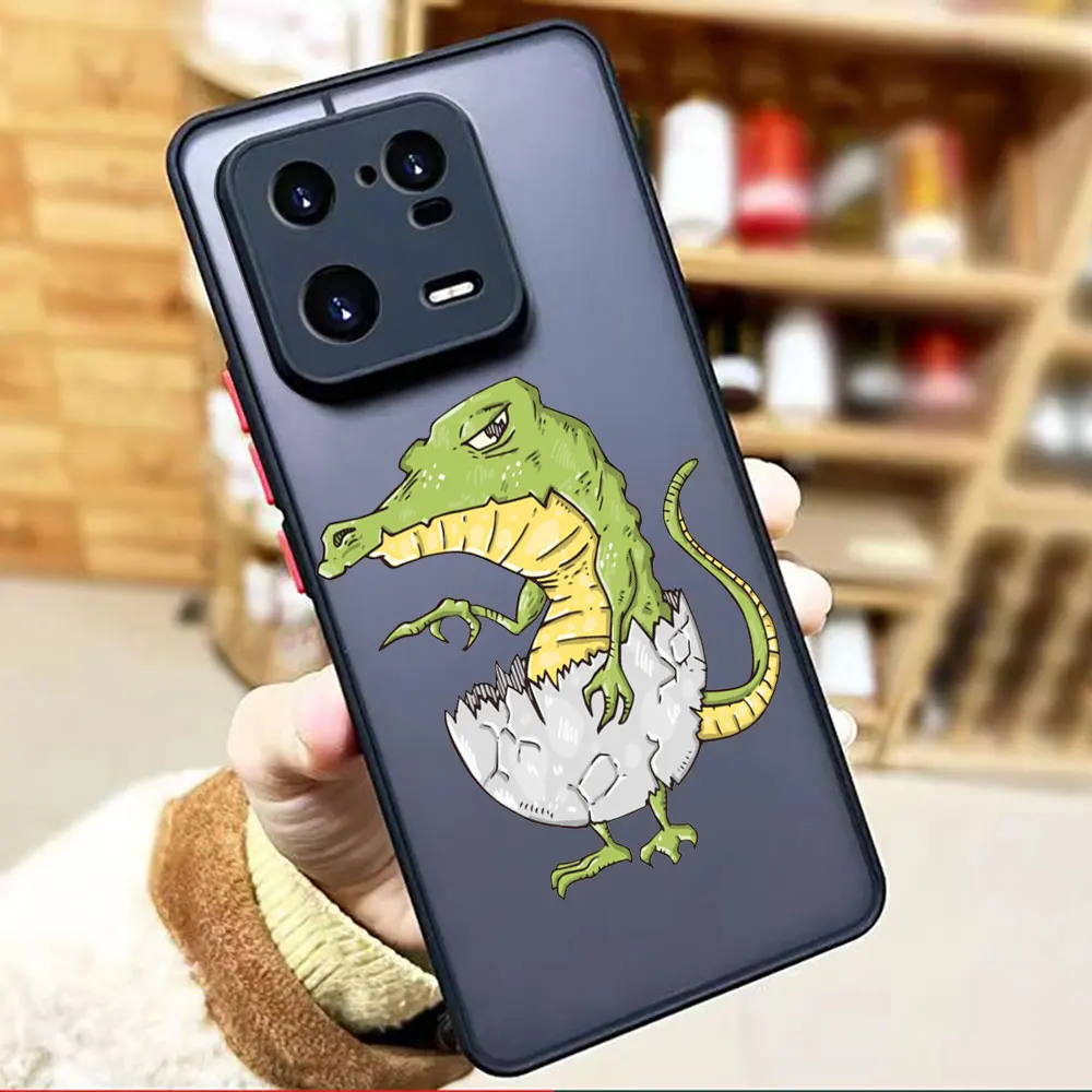 thumbnail image 1 of Funda mate para Xiaomi 13 12 12S 12T 11 11T 10 10T 10S 9 8 6X 5X PRO LITE 5G Funda Coque Shell cubierta lindo cocodrilo de dibujos animados, 1 of 5
