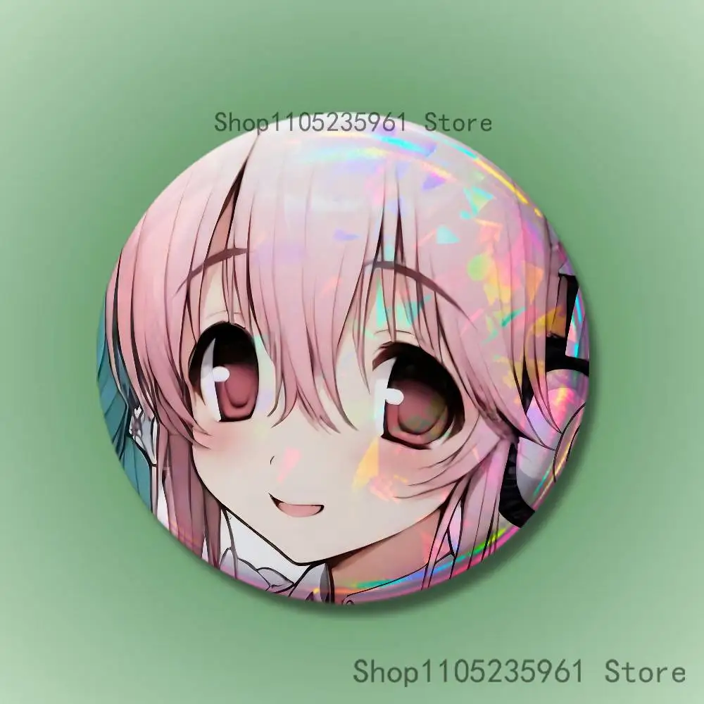 S-Super S-Sonico Benutzerdefinierte Abzeichen 75mm 44mm 25mm Brosche Rucksack Hut Pins Zubehör Spielzeug Valentinstag Geschenk – Detail 9