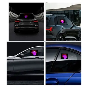 Luci LED Decorative Dinamiche per Auto, Adesive, Creative a Forma di Labbra e Lingua, Luci di Sicurezza per Guida Notturna, Display Universale per Auto