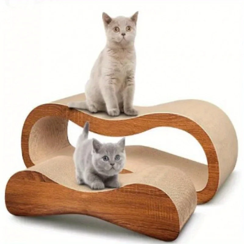 

2 in 1 Cat Scratcher Cardboard, Cat Scratching Board Furniture Protector, Cat Scratching Post, Cat Beds for Indoor Cats Juguetes