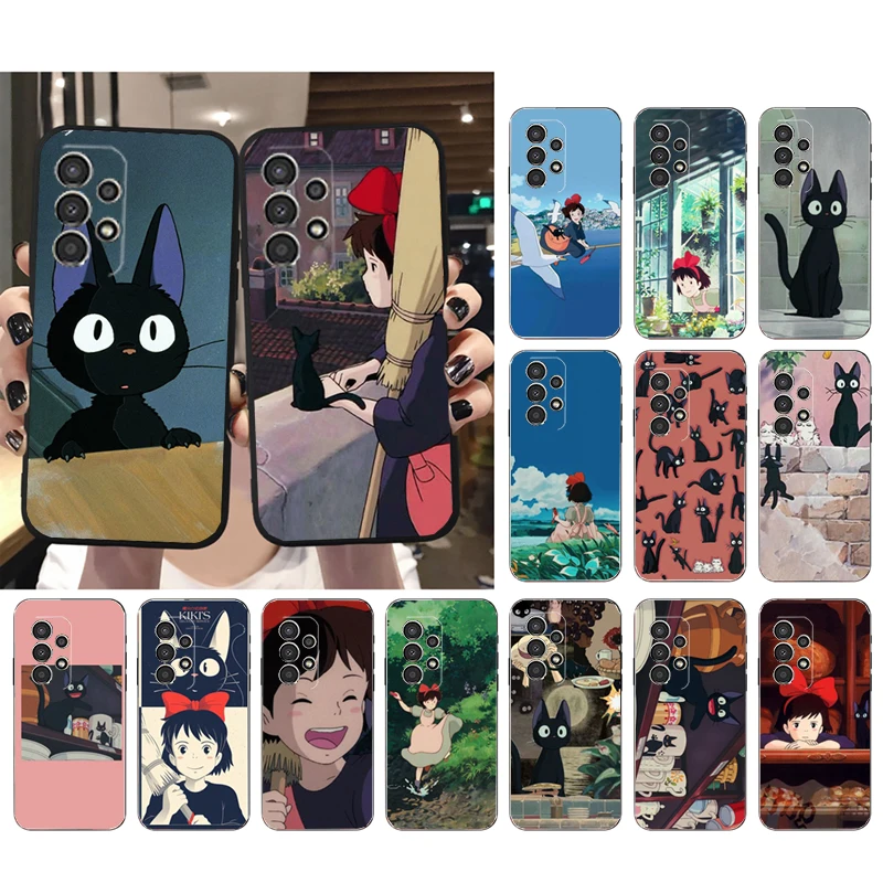 

Jiji kiki's service Cat Phone Case for Samsung Galaxy A52S A04S A21S A33 A23 A13 A14 A32 A52 A53 A54 A51 A71 M51