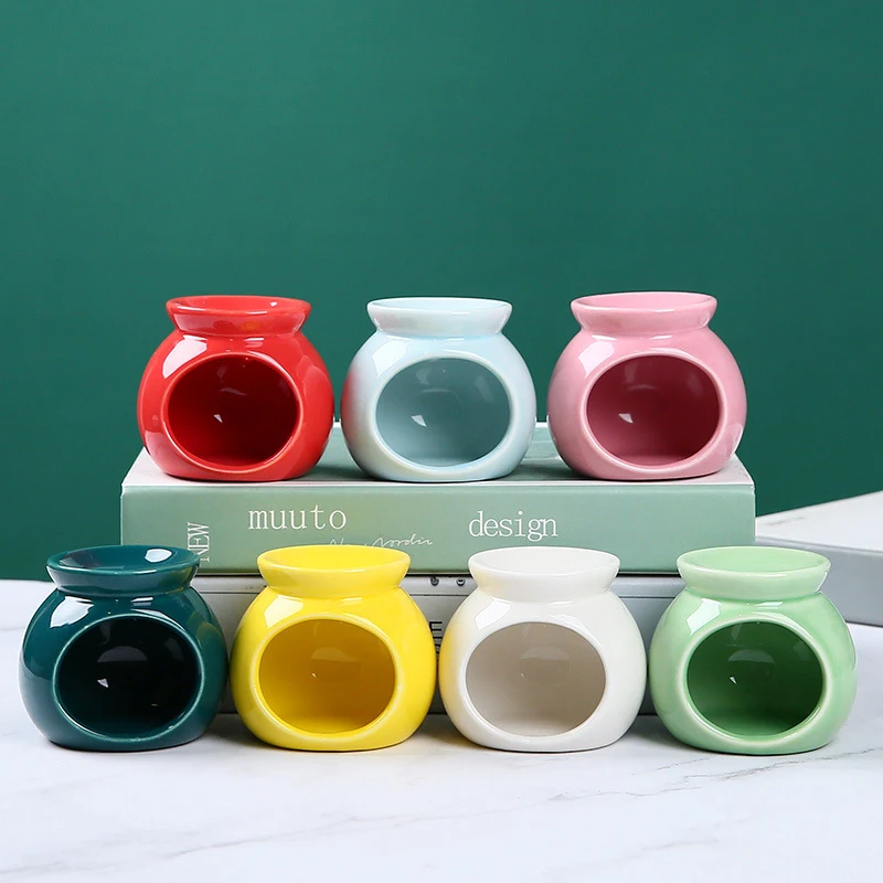 Description Picture 2 of itemMini Incense Holder Home Living Room Decor Ceramic Candle Holder Porcelain Aroma Burner Essential Oil Diffuser Fragrance Stove