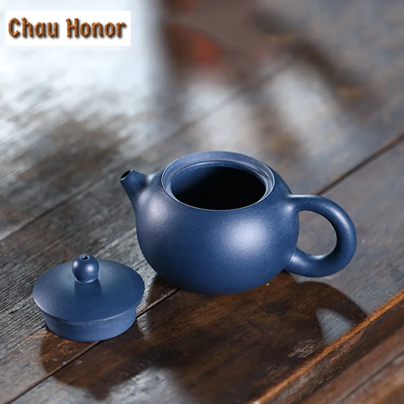180ml Yixing Famous Purple Clay Teapots Ball Hole Filter Xishi Tea Pot Beauty Kettle Ore Handmade Zisha Tea Set Exquisite Gifts