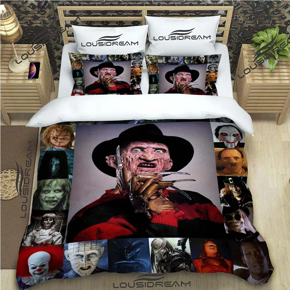 

Horror Movie Bedding Set Halloween Duvet Cover Comforter Bed Single Twin Full Queen Size 3d Youth Kids Girl Boys Gift