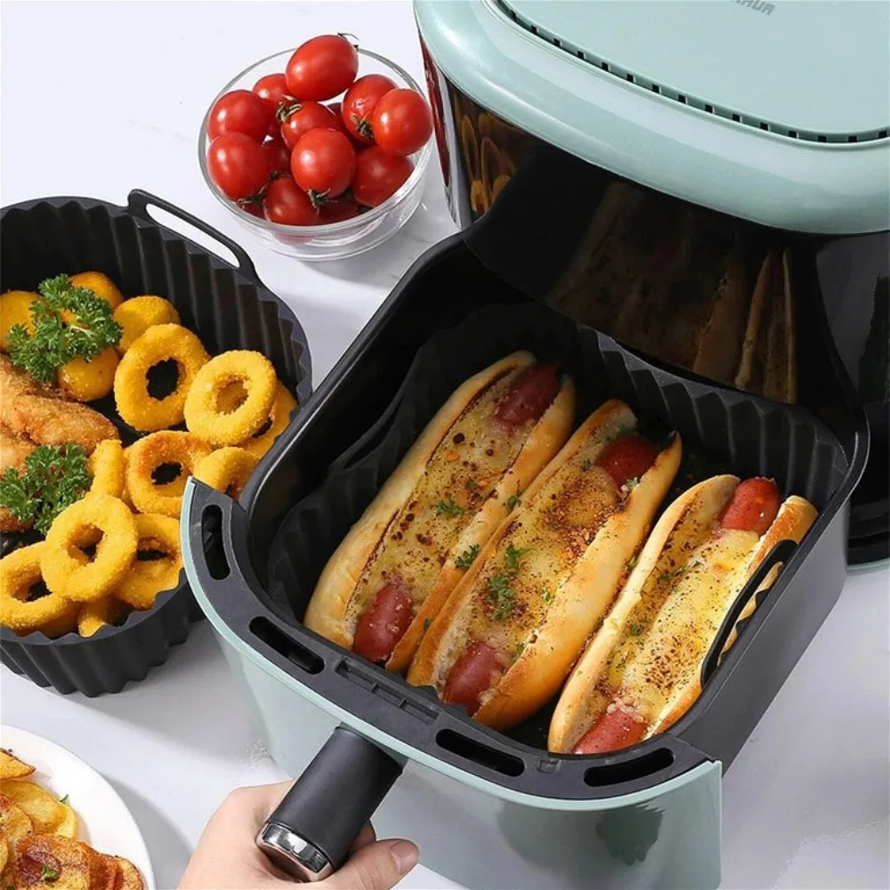 Reusable Non-Stick Silicone Square Baking Liners for Kitchen Cooking and Baking