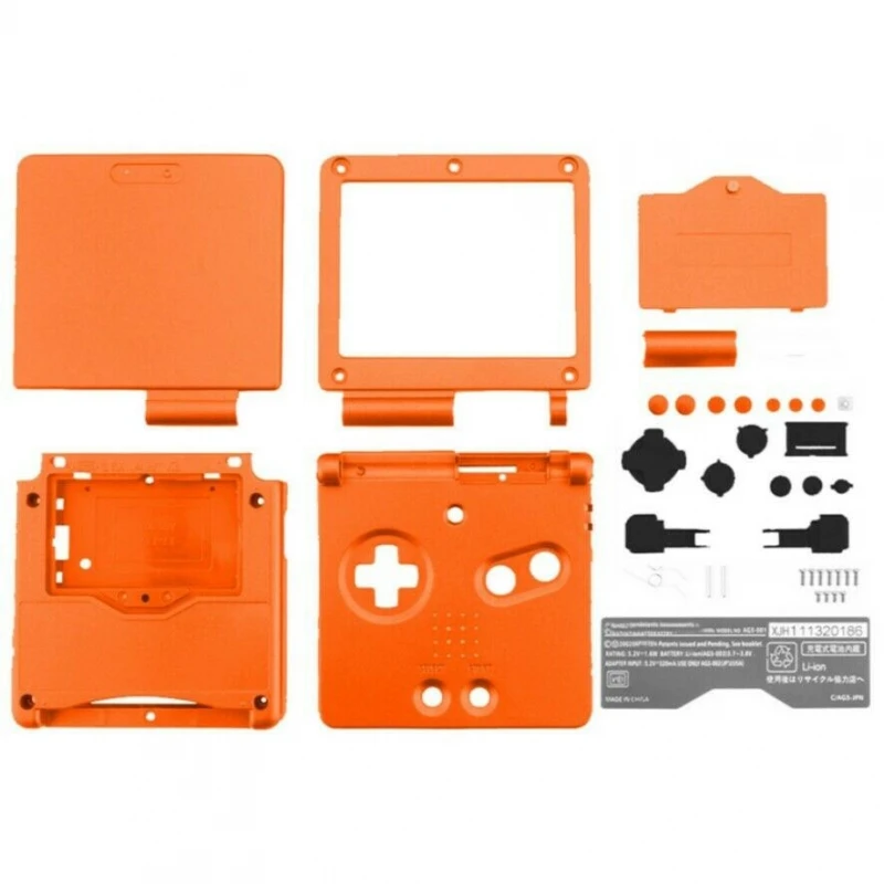 Nintendo Game Boy Advance Sp Gba Sp Sostituzione Arancione # Nintendo Game Boy Advance Sp (Ags-001, Ags-101) Copertura Completa
