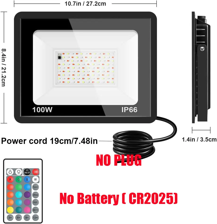 รูปสินค้า โปรเจคเตอร์ LED ภายนอกอาคาร กันน้ำ ปรับสีได้ 30W