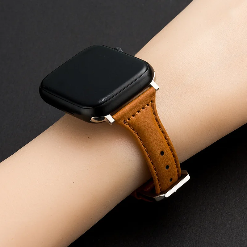 For Apple Watch Bands 38mm 40mm 41mm 42mm 44mm 45mm 49mm Soft Leather Strap  Bee Ornament For iWatch Series SE 3 4 5 6 7 8 Ultra - AliExpress