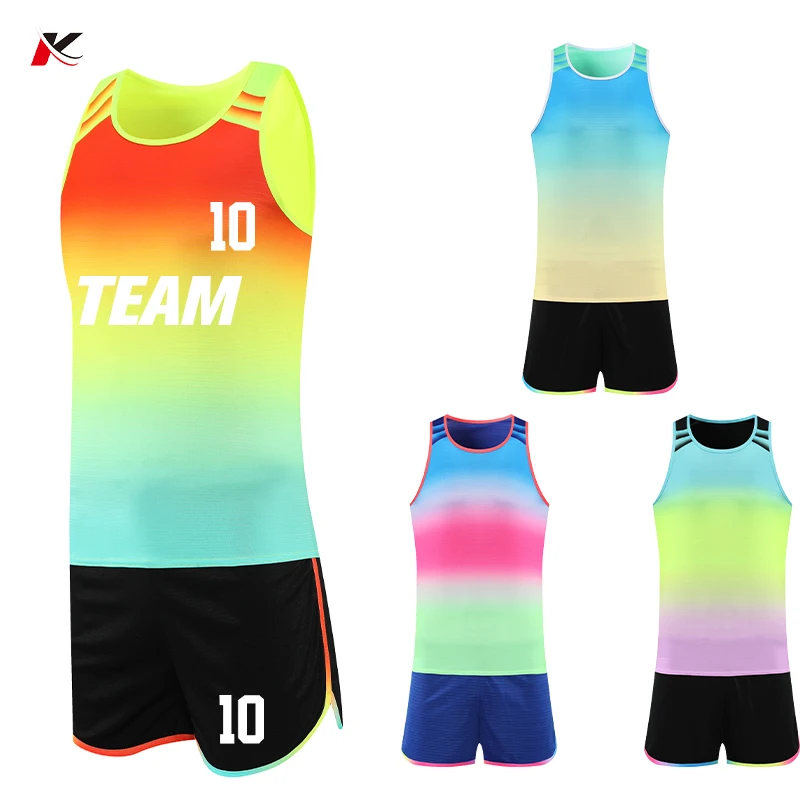 Mens Tracksuit Running Clothes Women Track And Field Training Suits Quick Dry Marathon Athletics Sets Sprint Sportswear T6211