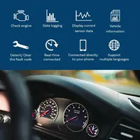 ELM327 OBD2 Bluetooth scanner code reader car fault detector car auto diagnostic repair tool 2