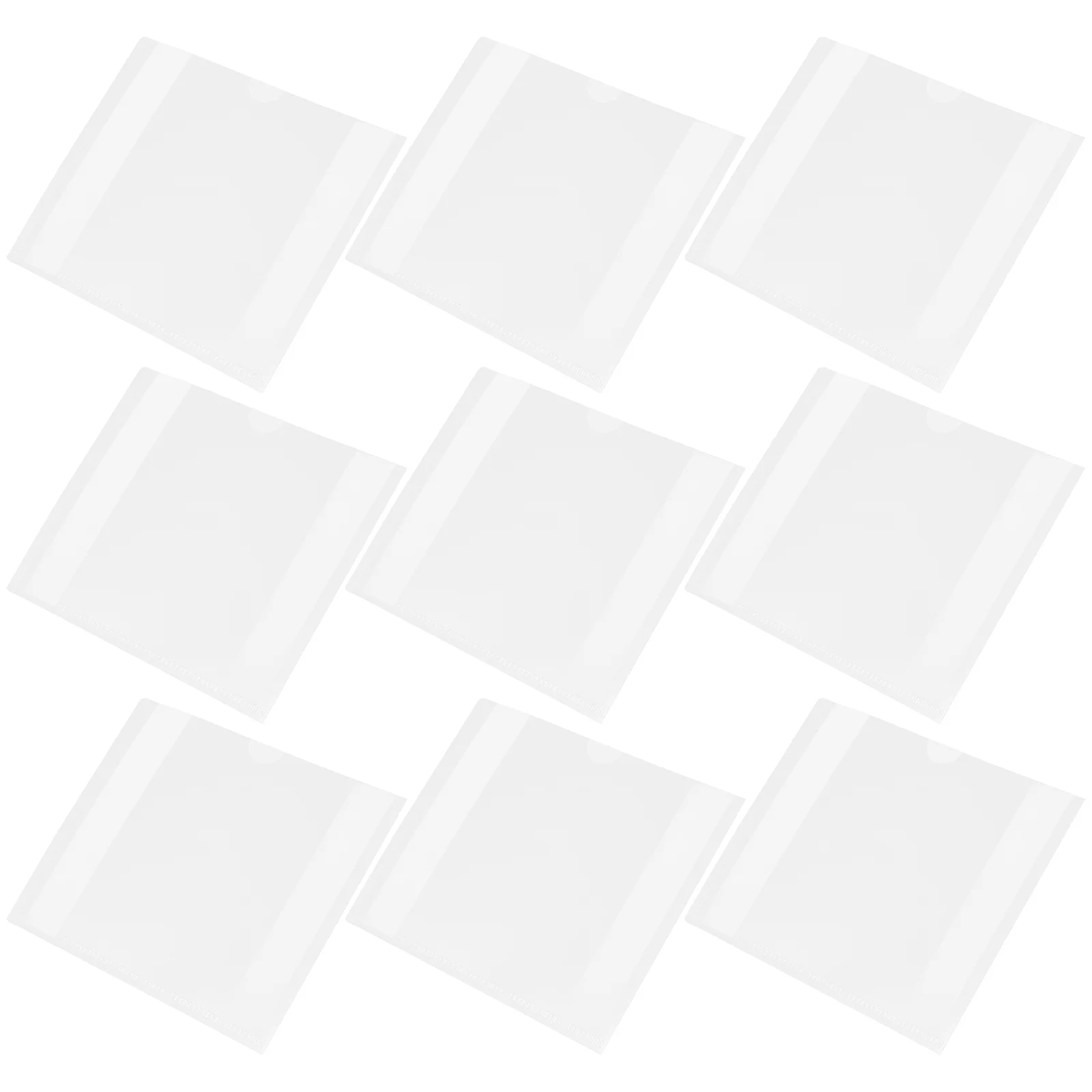

10Pcs Clear File Bags Document Folders File Storage Pouches Transparent File Pockets File Pouches