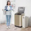Washing Machine,15.6 LBS Full-Automatic Washer and Dryer Combo,Compact Laundry Washing Machine with Drain Pump,10 Wash 6