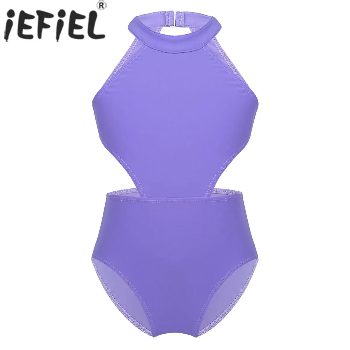 Girls Ballet Dance Leotard Kids Gymnastic Mesh Lace Unitards Dancewear Costume E