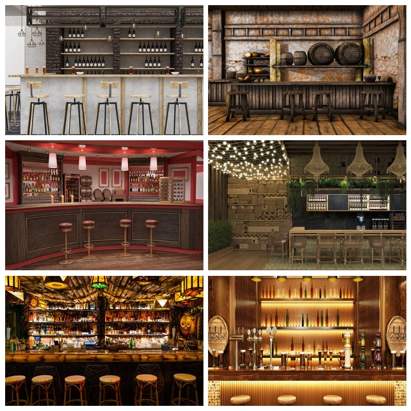 

Music Jukebox Old Retro Bar 80s Pub Classic Photocall Photography Backdrop Room Party Decor Photographic Background Photo Studio