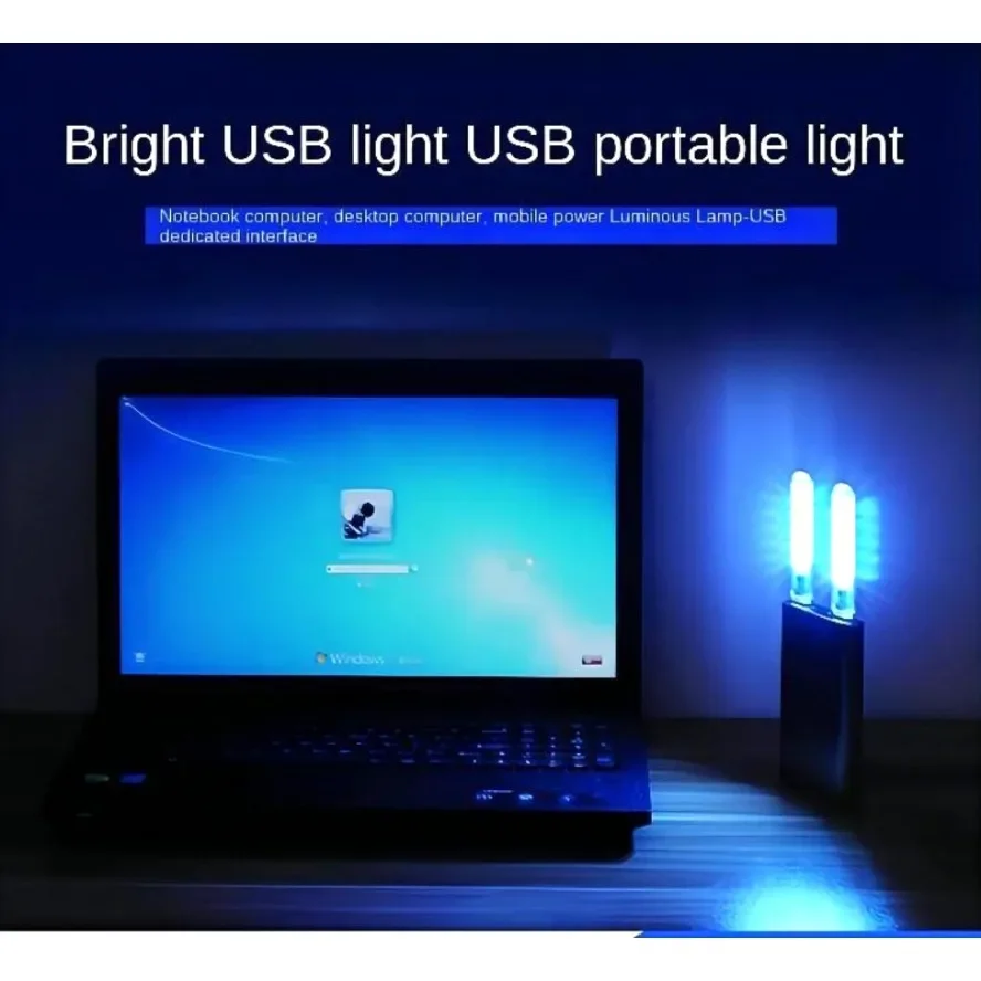 Colorful RGB USB LED Switch Night Light Dimmable COB LED Computer Mobile Power Charging Book Lamps Eye Protection Reading Light