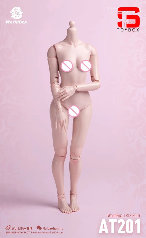 Worldbox AT201 AT202 1/6 Girl Joint Flexible Body Normal Fat Leg