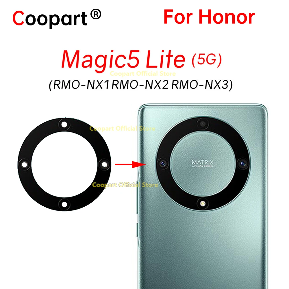 New Original Rear Back Camera Glass Lens For Honor Magic5 Lite Magic 5 Lite 5G Replacement With Adhesive Sticker