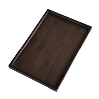 Elegant Wooden Rectangular Tea-Tray Solid Wood Tray Tea Cups Trays Stand Tray Wooden Hotel Dinner Plates Storage-Tray Tableware 2