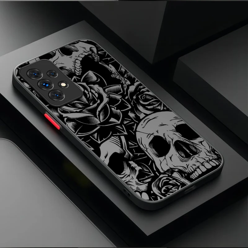 Black Graffiti Skull Phone Case Cover