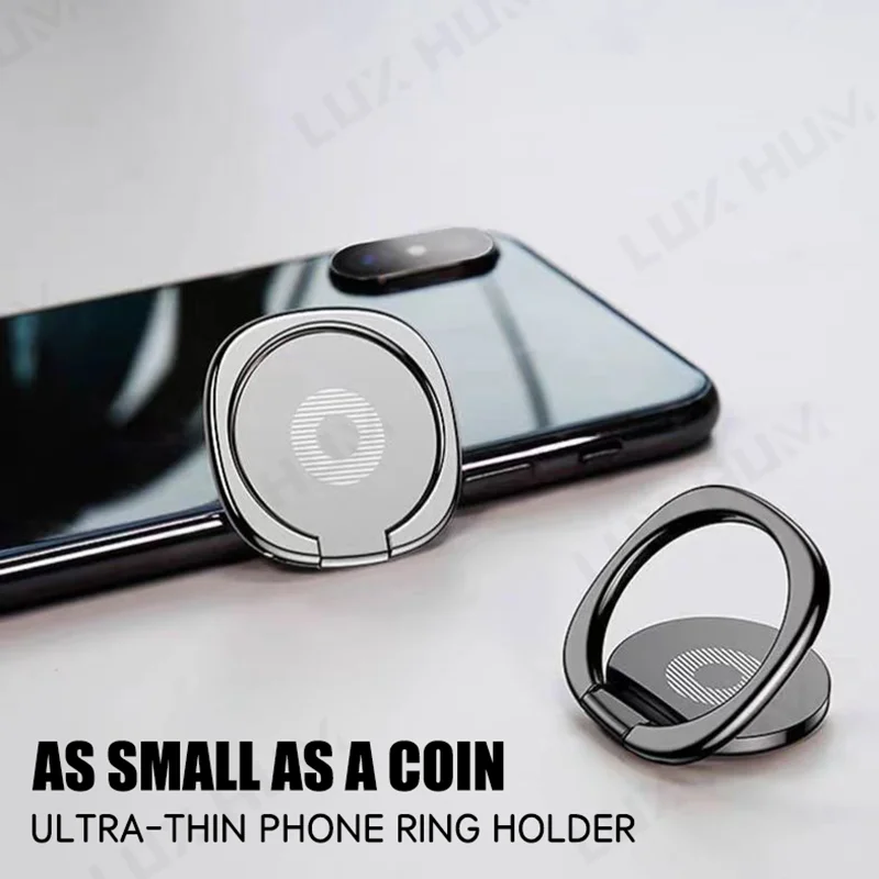 Sleek 360° Rotating Phone Ring Holder - Ultra Thin Universal Stand