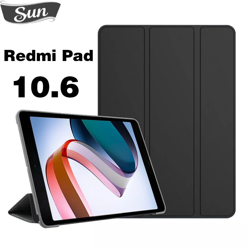 Funda Per Xiaomi Redmi Pad Tablet Case 2022 Pu Leather Stand Flip Stand Per Xiaomi Redmi Pad 10.6 Custodia Cover