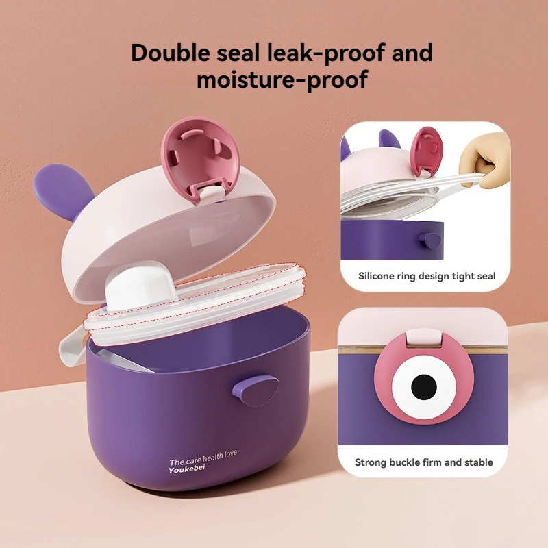 Baby Milk Powder Box Large Capacity Storage Convenient Seal Anti Moisture Proof Packing Milk Powder Storage Tank Box