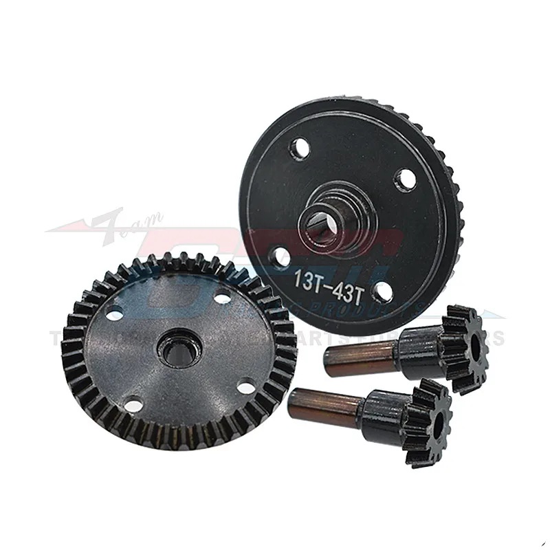 45 # Ingranaggi Conici Anteriori/Posteriori In Acciaio Temprato Per Arrma Senton Typhon Senza Limiti 6S 1/7 Infraraction 1/8 4Wd Typhon Ar310468