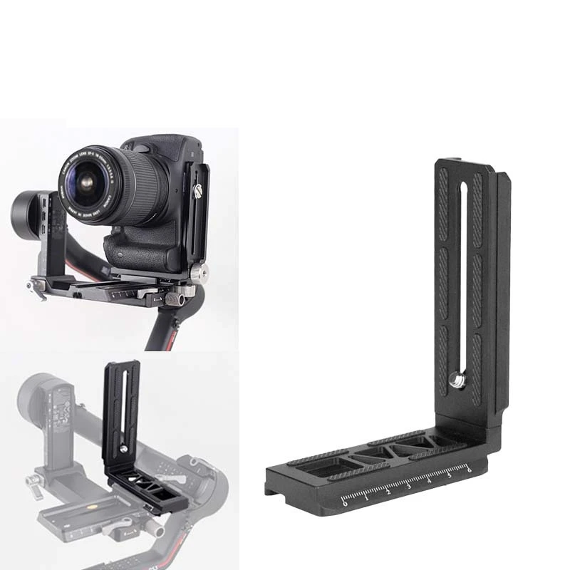 Micro Câmera Slr para Dji Rs3 Rs2 Rsc2 Estabilizador de Atirador Vertical tipo l Placa de Liberação Rápida