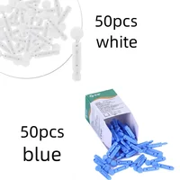 50pcs Blood Lancet Pen Disposable Needles Pen Glucose Meter Diabetes Test Sterile Lancets Vent Drain Blood Lancet Medical Tools 1