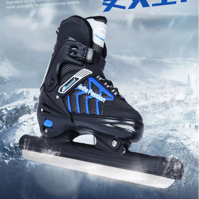 Ice skate shoes telescopic code opening lesson ice hockey knife