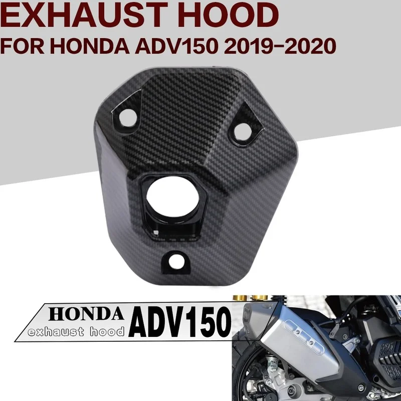 

For HONDA ADV150 ADV 150 2022-2022 Carbon Fiber Texture Exhaust Pipe Decorative Cover Exhaust Pipe Cover