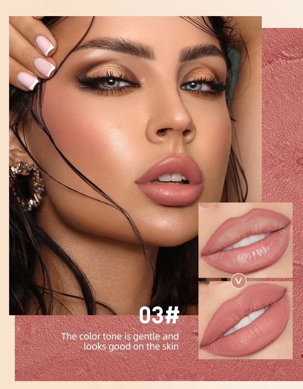 Langhaftendes Lippenstift- Und Lipliner-set In Nude Und Rot_voghion.com