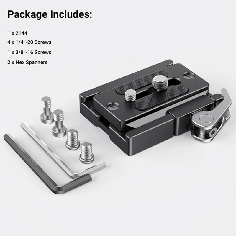 SmallRig 2144 아카 스타일 퀵 릴리스 클램프 및 플레이트 아카 타입 DSLR용, 및 캐논 카메라 케이지/삼각대 지브용 호환 가능