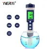 Yieryi TDS EC PH Salinity Meter ORP H2 S.G TEMP Water Quality Monitor Solution Fertilizer Resistivity Tester for Pools,Aquariums 3